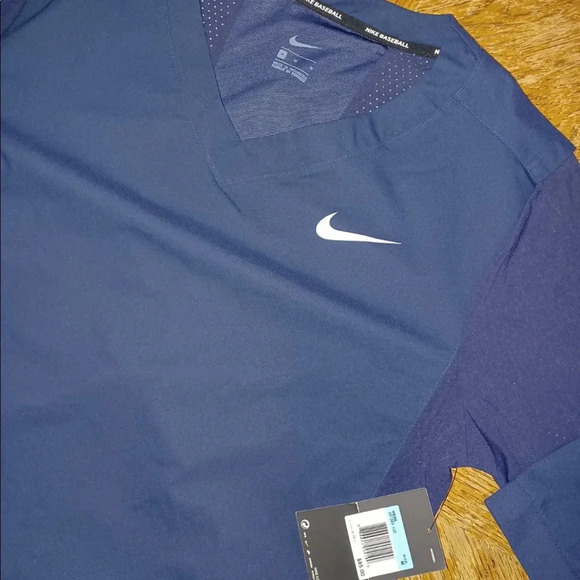 NIKE Baseball 3/4 Sleeve Dri Fit Jacket Men's Size Medium NWT (897383-419). - Picture 5 of 8